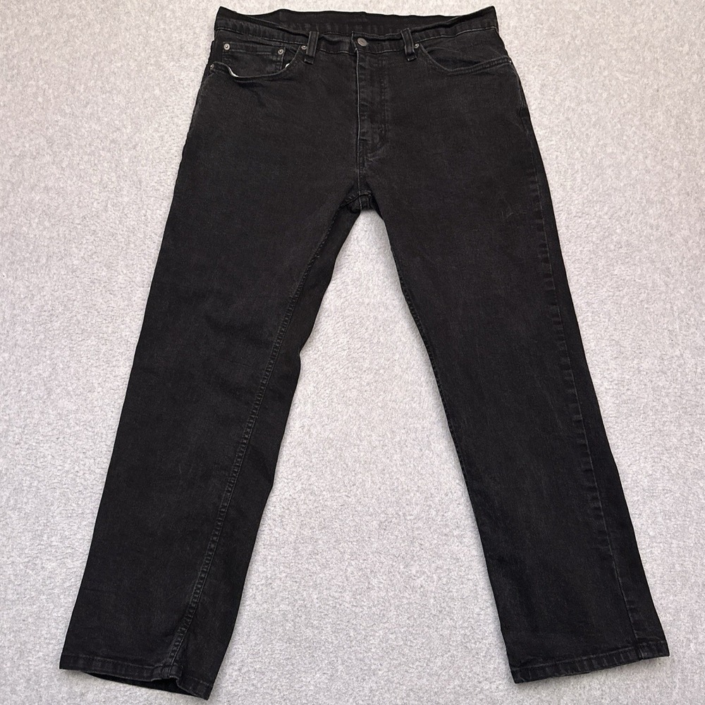 Levi's 559 Jeans Men's 36x30 Black Relaxed Straight Denim‎ Stretch Fits 35x28